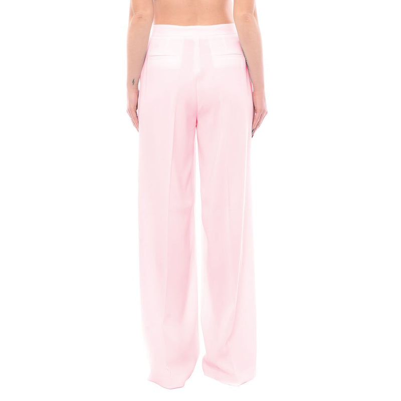 Pink Polyester Jeans & Pant