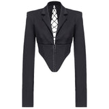 Black Viscose Suits & Blazer