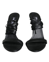 Black Keira Sandals Stilettos Strap Shoes