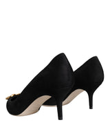 Black Amore Suede Bellucci Heels Pumps Shoes