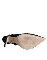 Black Taormina Lace Bellucci Slingbacks Shoes