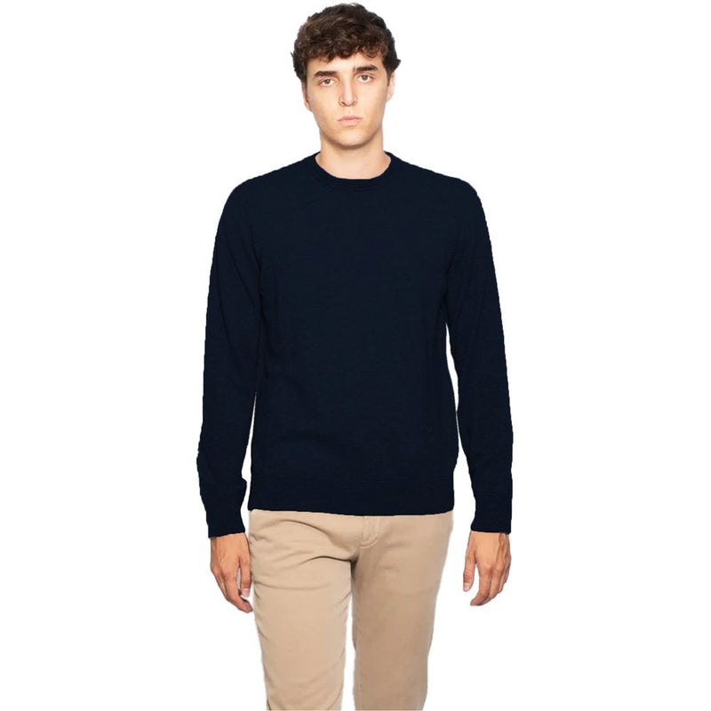 Blue Wool Vergine Sweater