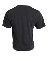 Gray Cotton Logo Short Sleeve T-shirt