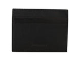 Exquisites schwarzes Leder -Herrenbrieftasche