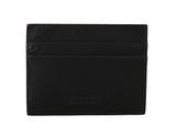 Exquisites schwarzes Leder -Herrenbrieftasche