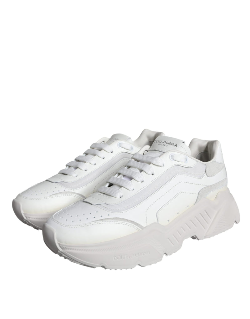 White DAYMASTER Calf Leather Sneakers Shoes