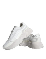 White DAYMASTER Calf Leather Sneakers Shoes