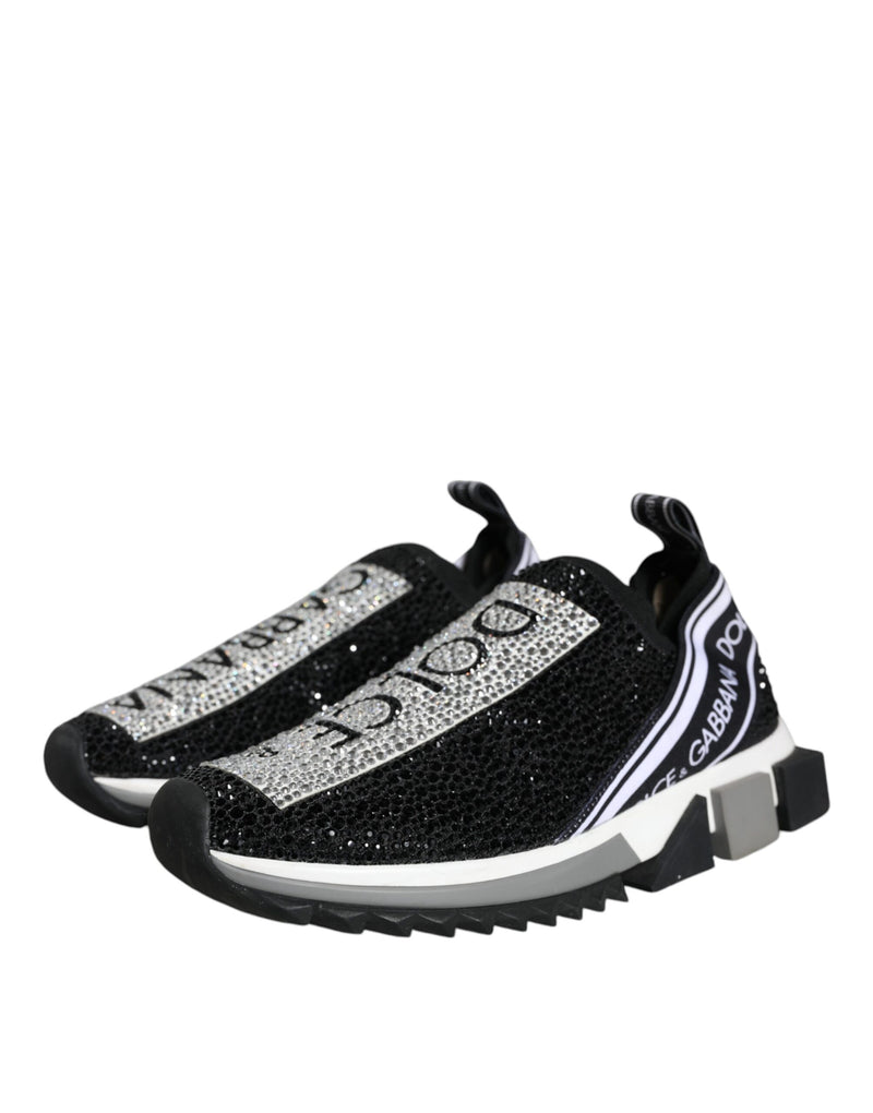 Black Strass Sorrento Low Top Sneakers Shoes