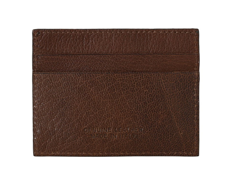 Elegant Leather Men's Wallet in Brown