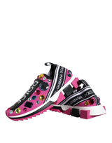 Pink Sorrento Crystals Low Top Sneakers Shoes