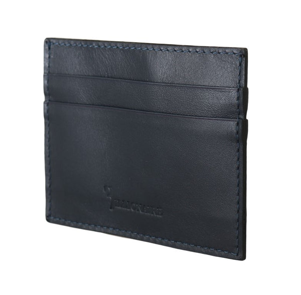 Elegante blaue Leder -Herrenbrieftasche