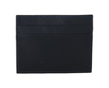 Elegante blaue Leder -Herrenbrieftasche