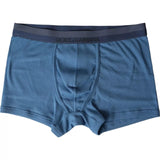 Blue Cotton Blend Regular Boxer Shorts Underwear