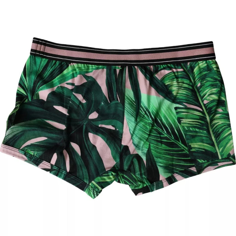 Multicolor Leaf Print Regular Boxer Underwear