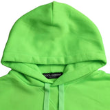 Green Logo Hooded Pullover Sweatshirt Sweater