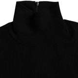 Black Wool Turtleneck Long Sleeves Sweater