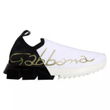 Black White Logo Sorrento Sneakers Shoes