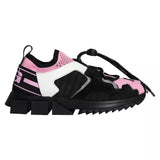 Black Pink Mesh Sorrento Trekking Sneakers Shoes