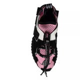 Black Pink Mesh Sorrento Trekking Sneakers Shoes