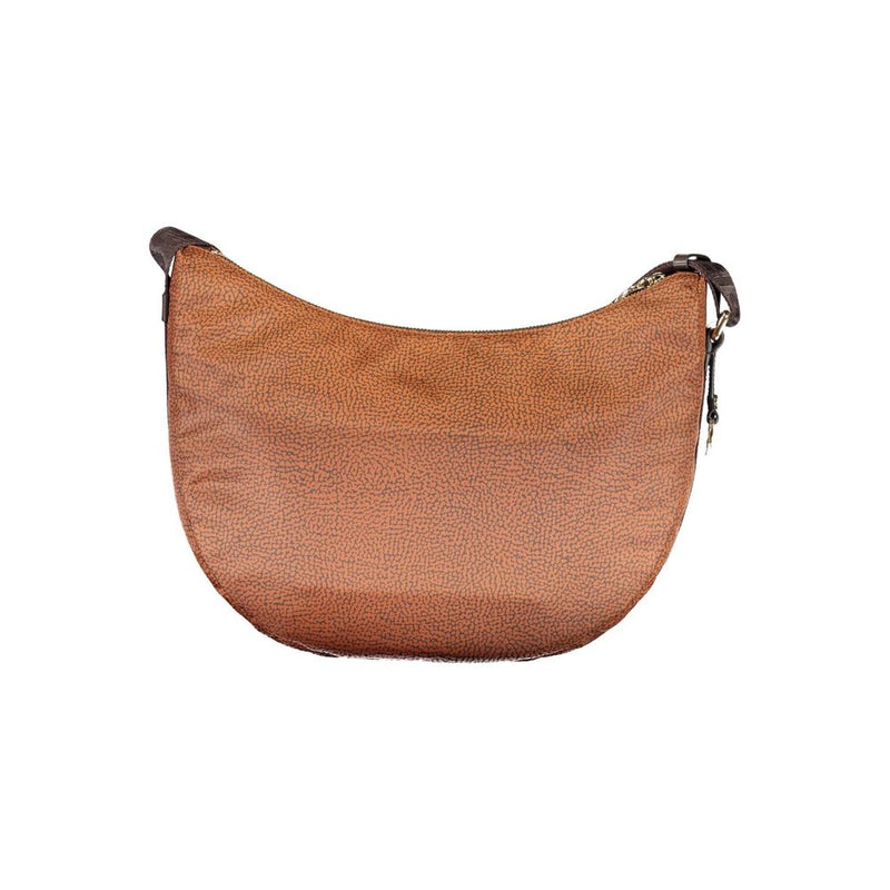 Brown Polyester Handbag