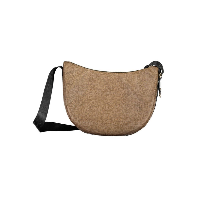 Brown Polyester Handbag