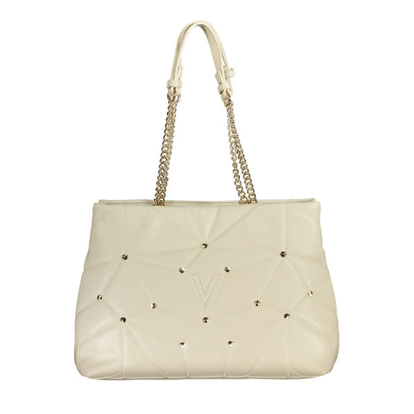 Beige Polyethylene Handbag