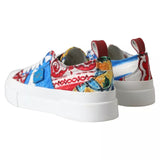 Multicolor Patchwork Low Top Sneakers Shoes