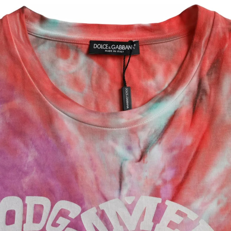 Multicolor Tie Dye Cotton Round Neck T-shirt