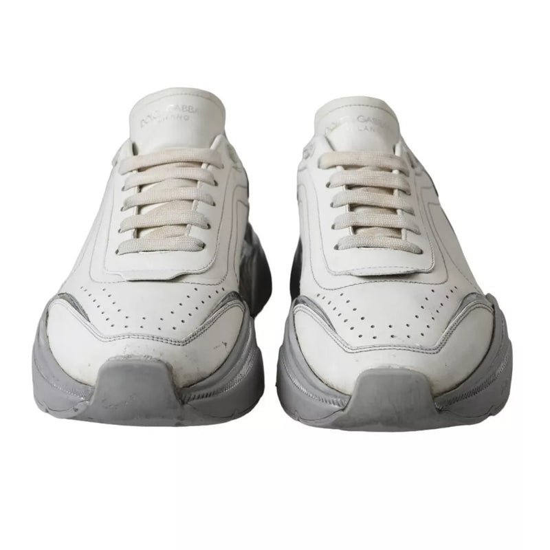 White Silver Daymaster Low Top Sneakers Shoes