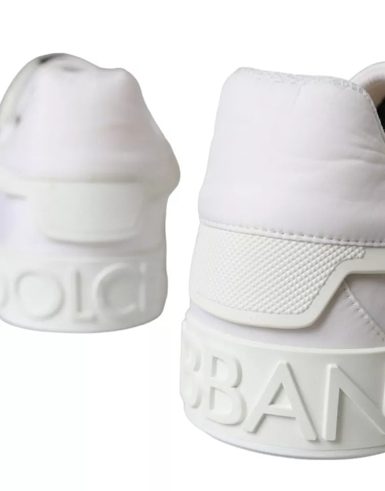 White Portofino Logo Low Top Trainers Sneakers Shoes