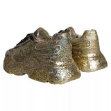 Gold Sequined Daymaster Low Top Sneakers Men Shoes