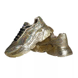 Gold Sequined Daymaster Low Top Sneakers Men Shoes