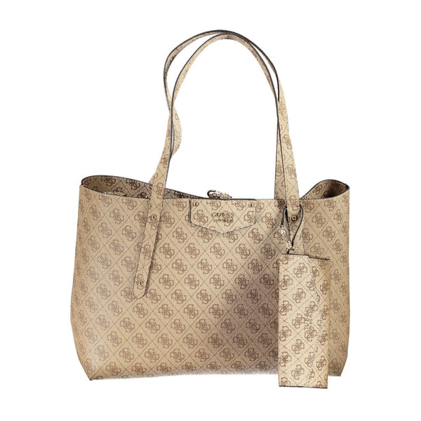 Beige Polyethylene Handbag