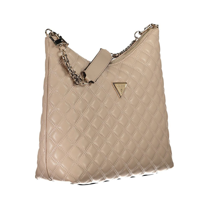 Beige Polyethylene Handbag