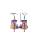 Purple Raso Sandal