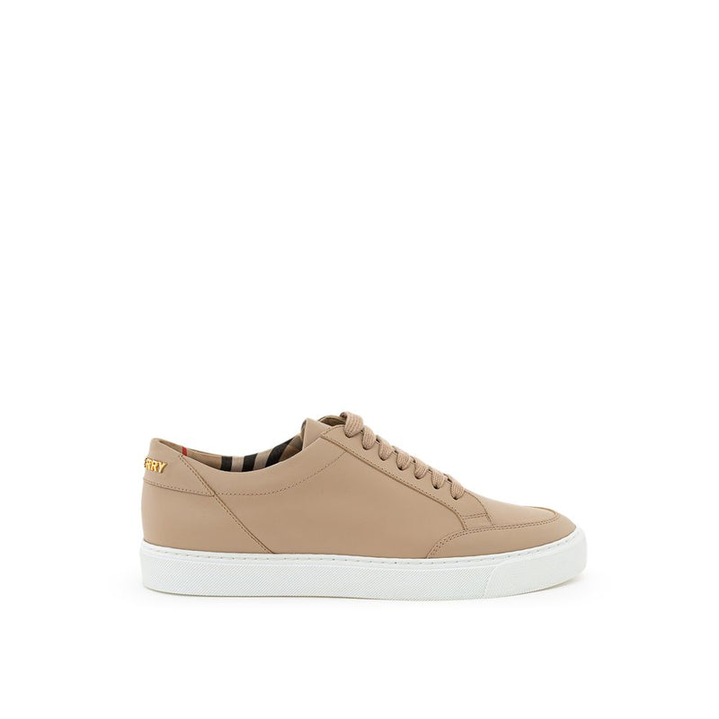 Beige Leather Sneaker