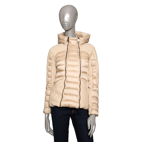 Beige Polyester Jackets & Coat