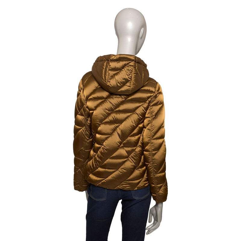 Brown Polyester Women Jacket