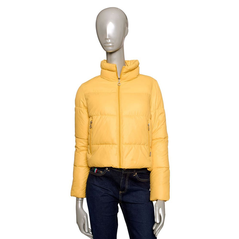 Yellow Polyester Jackets & Coat