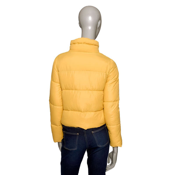 Yellow Polyester Women Jacket