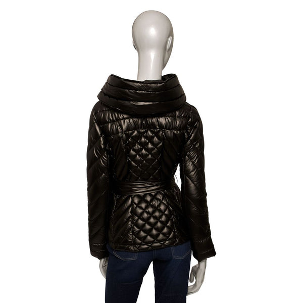 Black Polyester Women Jacket