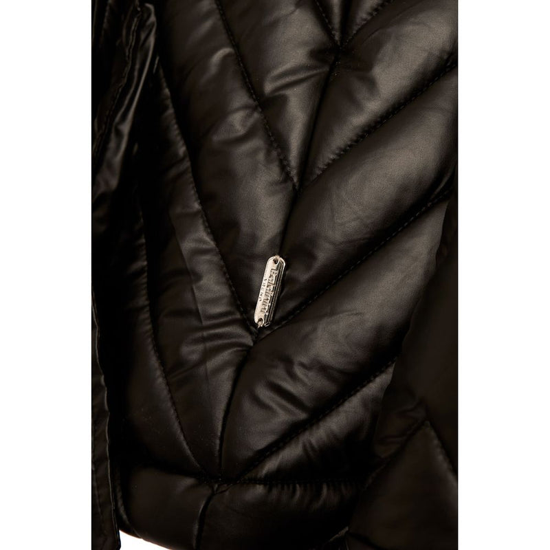 Black Polyester Jackets & Coat