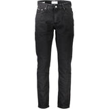 Black Cotton Jeans & Pant