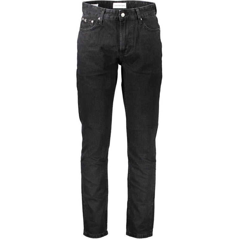 Black Cotton Jeans & Pant