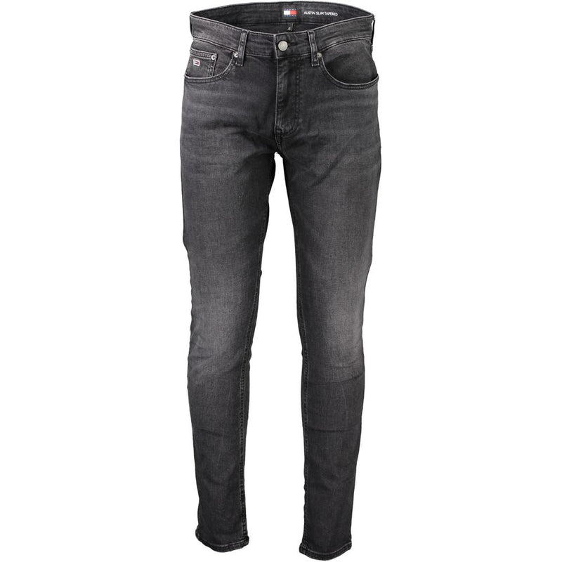 Black Cotton Jeans & Pant