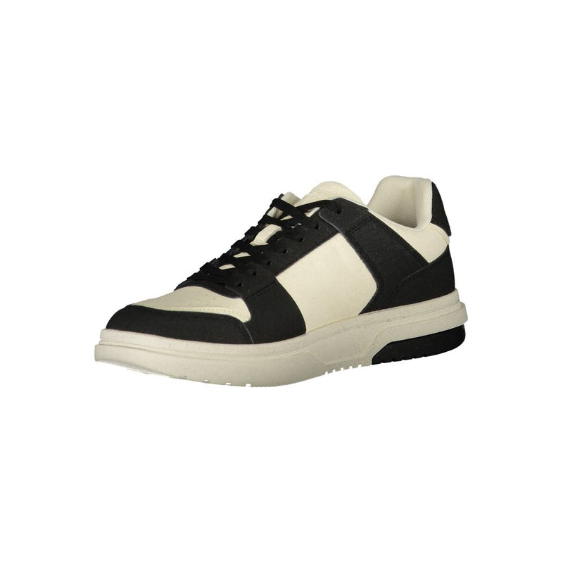 Black Polyester Sneaker