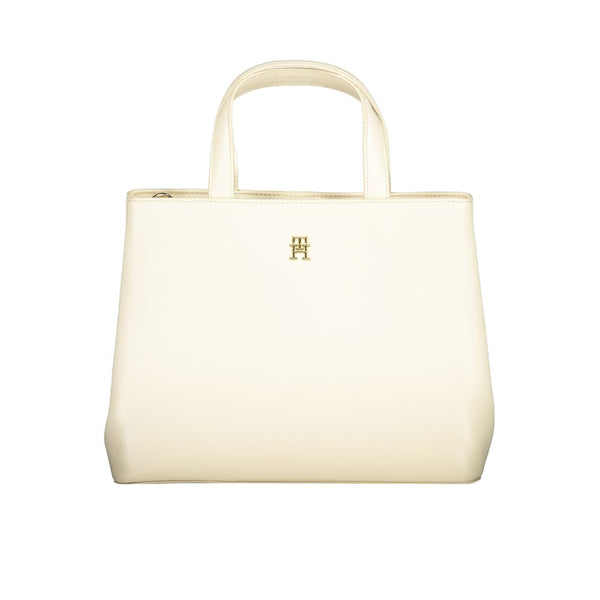 Beige Polyethylene Handbag