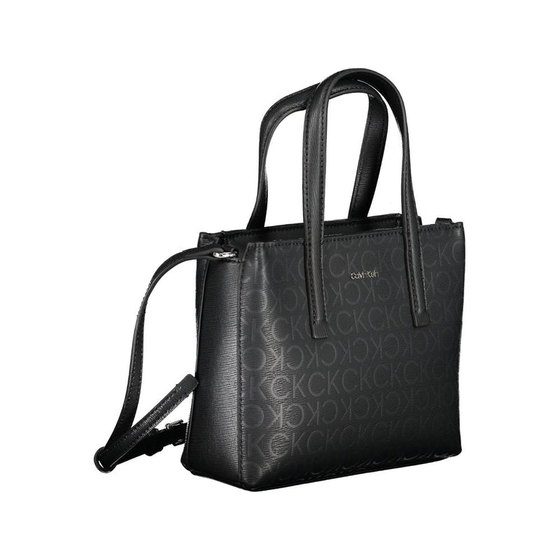 Black Polyester Handbag