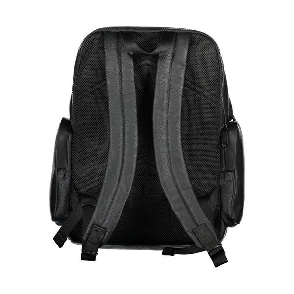 Black Polyester Backpack