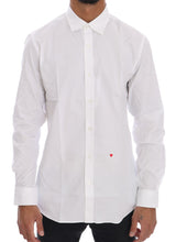 Elegant White Slim-Fit Cotton Shirt